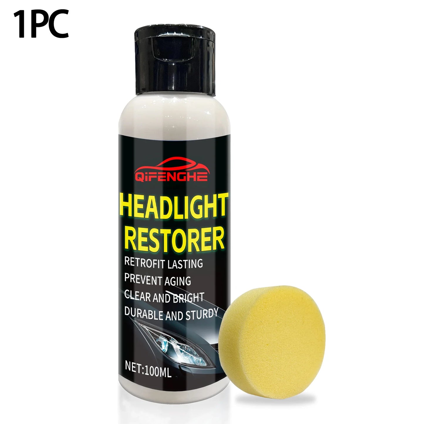 Car Headlight Restoration Kit – Polishing & Cleaning Paste
