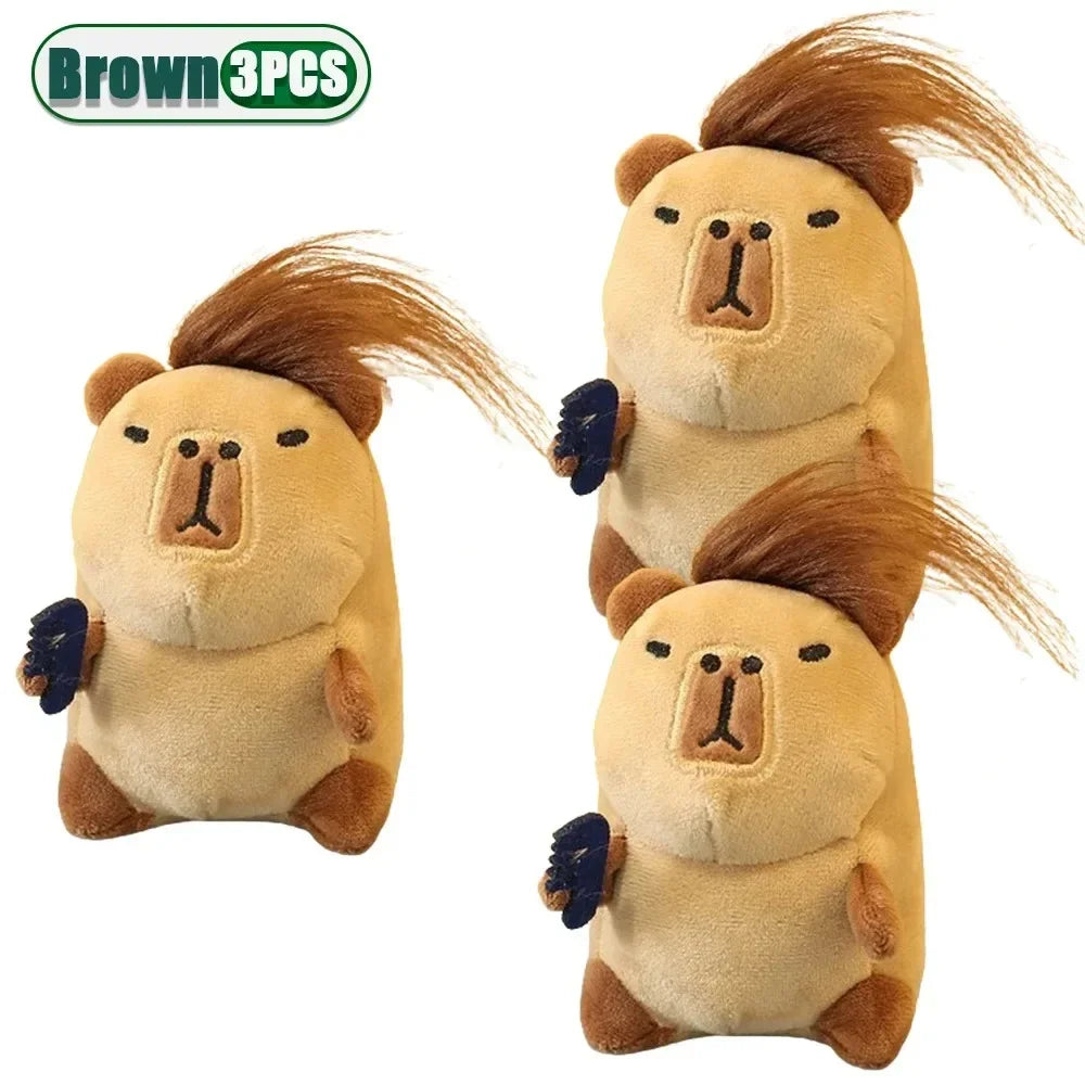 Kawaii Capybara Plush Keychain Bag Charm Pendant – Cute Gift