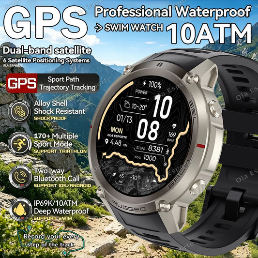 Ola Esporte GPS Smartwatch AMOLED 5ATM | 170+ Sports Modes GPS Smartwatch Peaceful Pleasures Health and Wellness