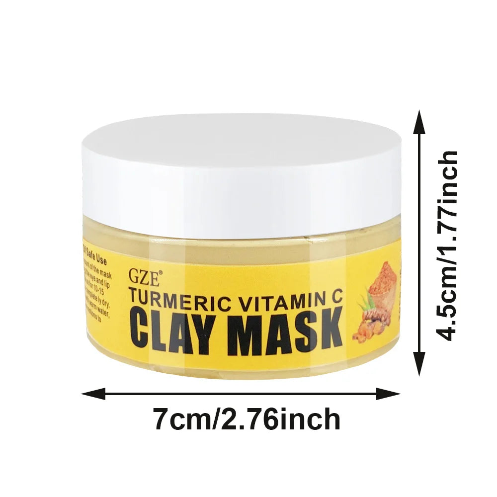 GZE Turmeric Vitamin C Clay Mask – Deep Pore Cleansing 100g Clay Face Mask Peaceful Pleasures Health and Wellness TURMERIC VITAMIN C 100g
