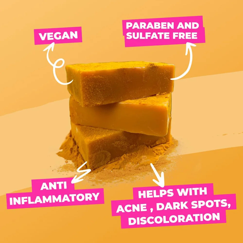 2-Pack Turmeric Handmade Soap – Moisturizing Bath Bar All Skin