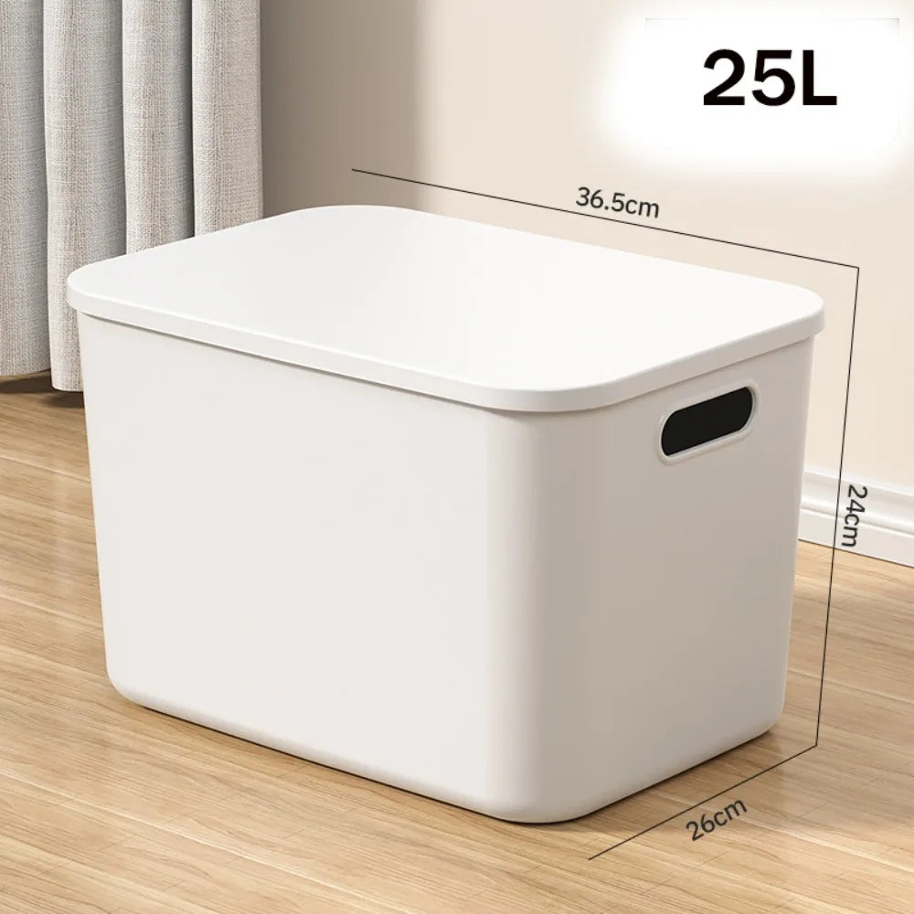 Stackable Plastic Storage Box with Lid | Home Organizer