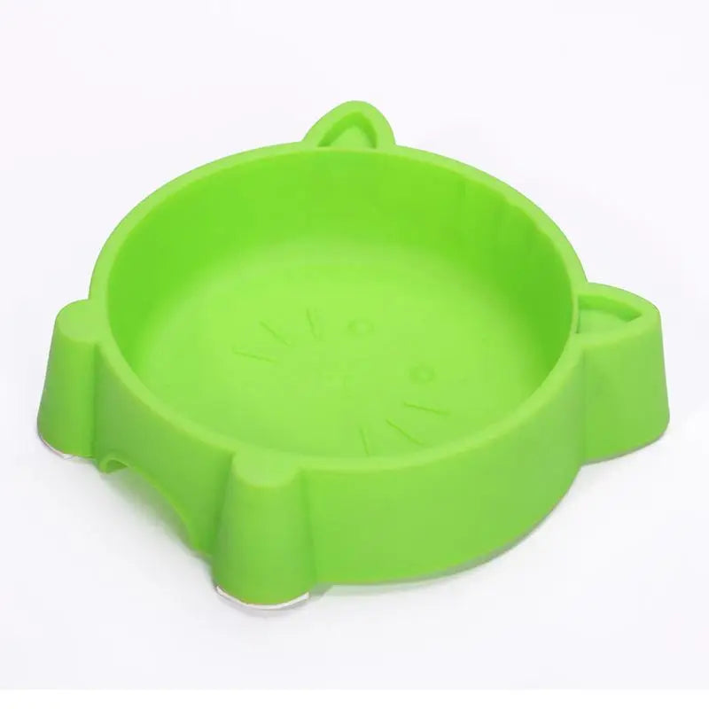 Cat Ear Pet Bowl – Non-Slip Plastic Feeder for Cats & Dogs