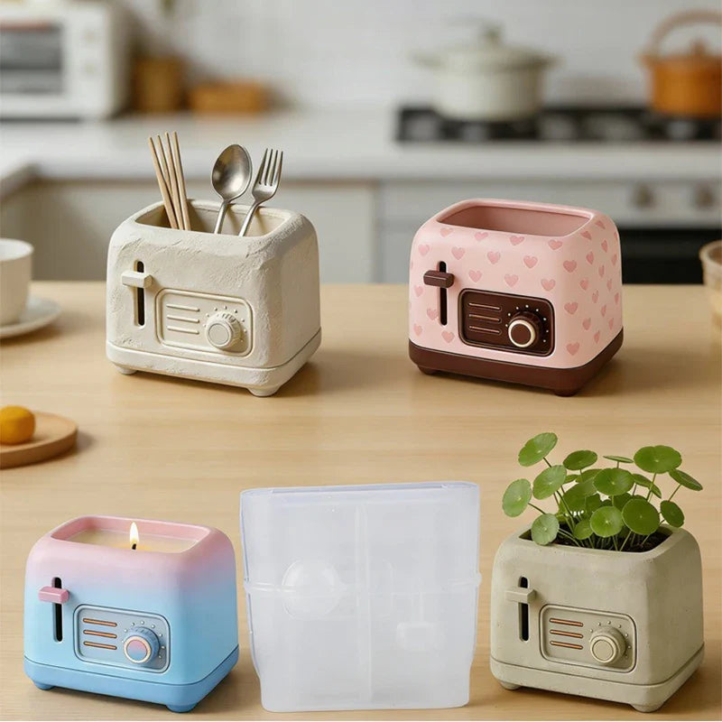 3D Bread Machine Silicone Mold – Candle Soap Resin Casting DIY