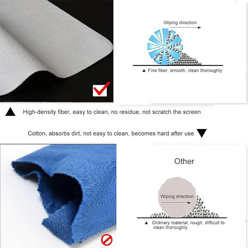 Microfiber Cleaning Cloth – Lint-Free Screen Wipe for Laptops & Phones Peaceful Pleasures Health and Wellness