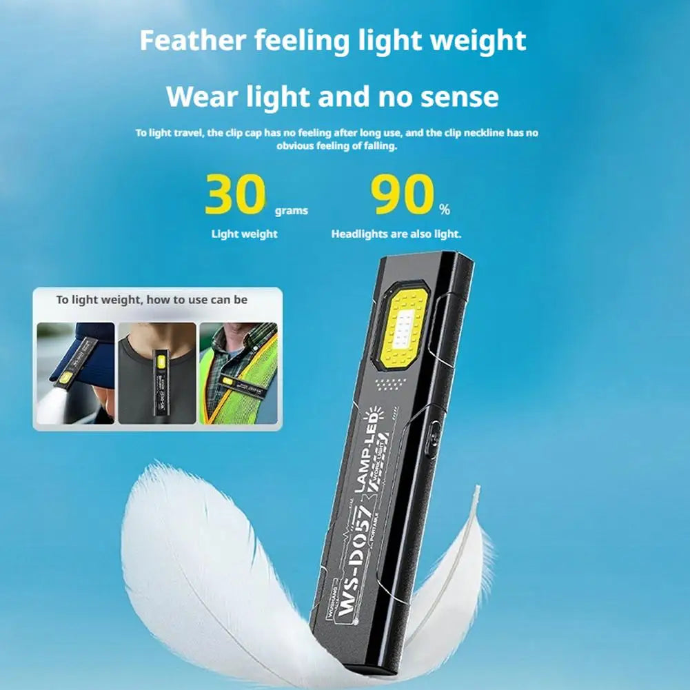 LED Keychain Flashlight 550Lm USB-C Rechargeable EDC Mini Torch