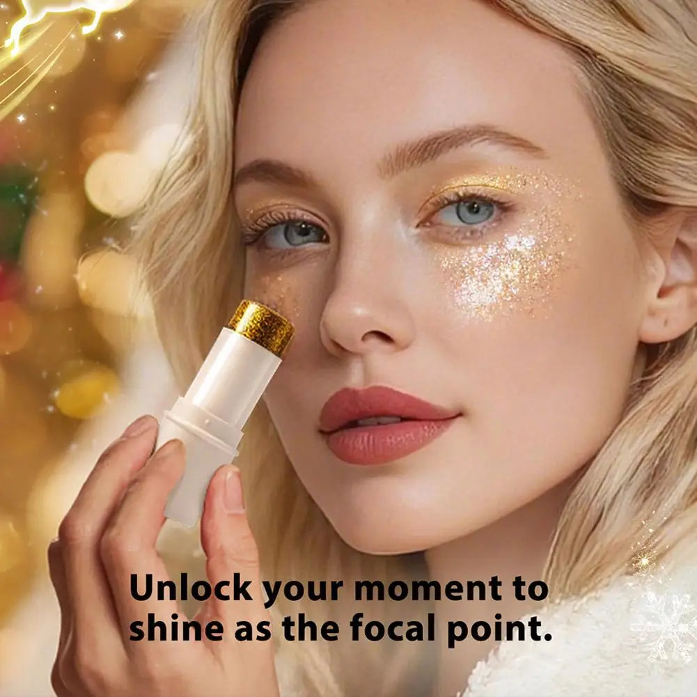 Holographic Body Glitter Stick – Face, Hair & Body Shimmer Peaceful Pleasures Health and Wellness