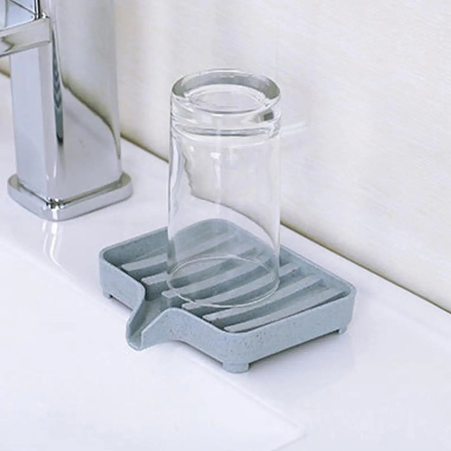 Eco-Friendly Soap Dish with Drain Tray | Bathroom Soap Holder