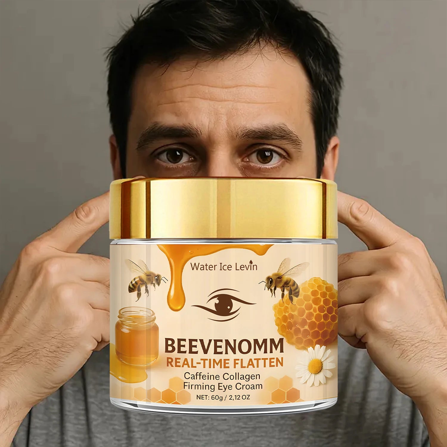 Bee Venom & Caffeine Firming Eye Cream | Collagen + Hyaluronic Acid Firming Eye Cream Peaceful Pleasures Health and Wellness