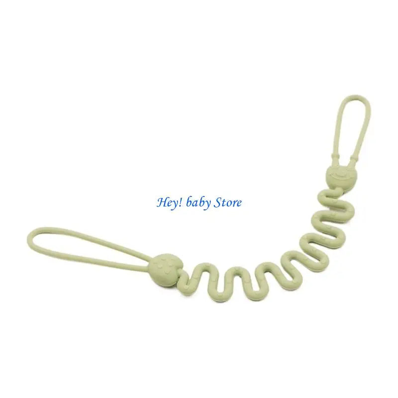 Silicone Pacifier Clip & Teether Holder for Baby Boys & Girls