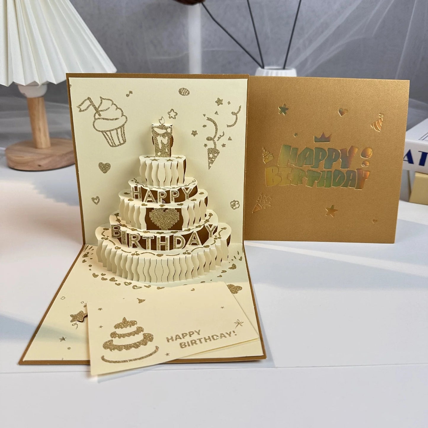 3D Pop-Up Handmade Greeting Cards with Envelopes | All Occasions