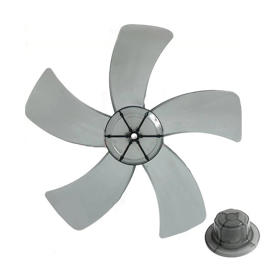 12-Inch 5-Leaf Replacement Fan Blade with Nut Cover | ABS Fan Blade Replacement Peaceful Pleasures Health and Wellness