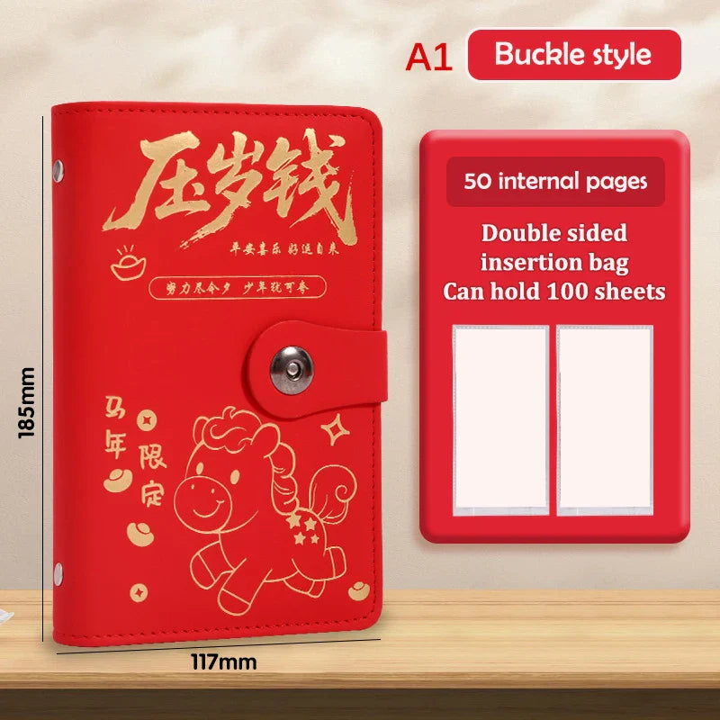 100 Envelope Money Saving Binder with Password Lock | PU Budget Book