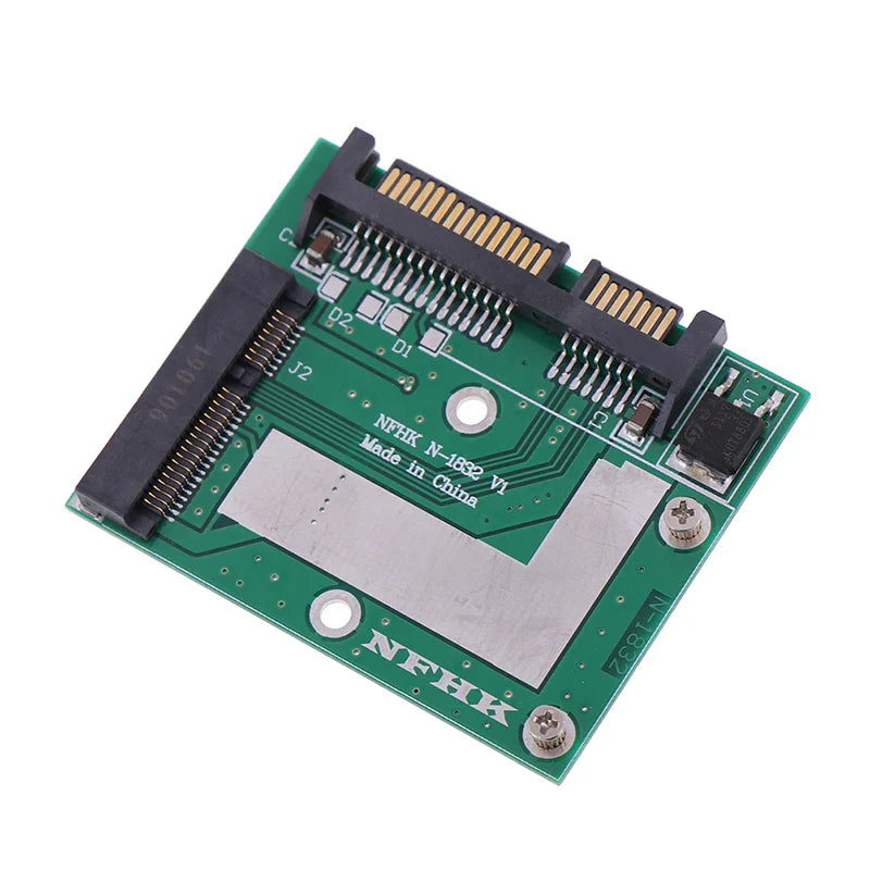 mSATA SSD to 2.5" SATA 6Gbps Adapter Card – Mini PCIe