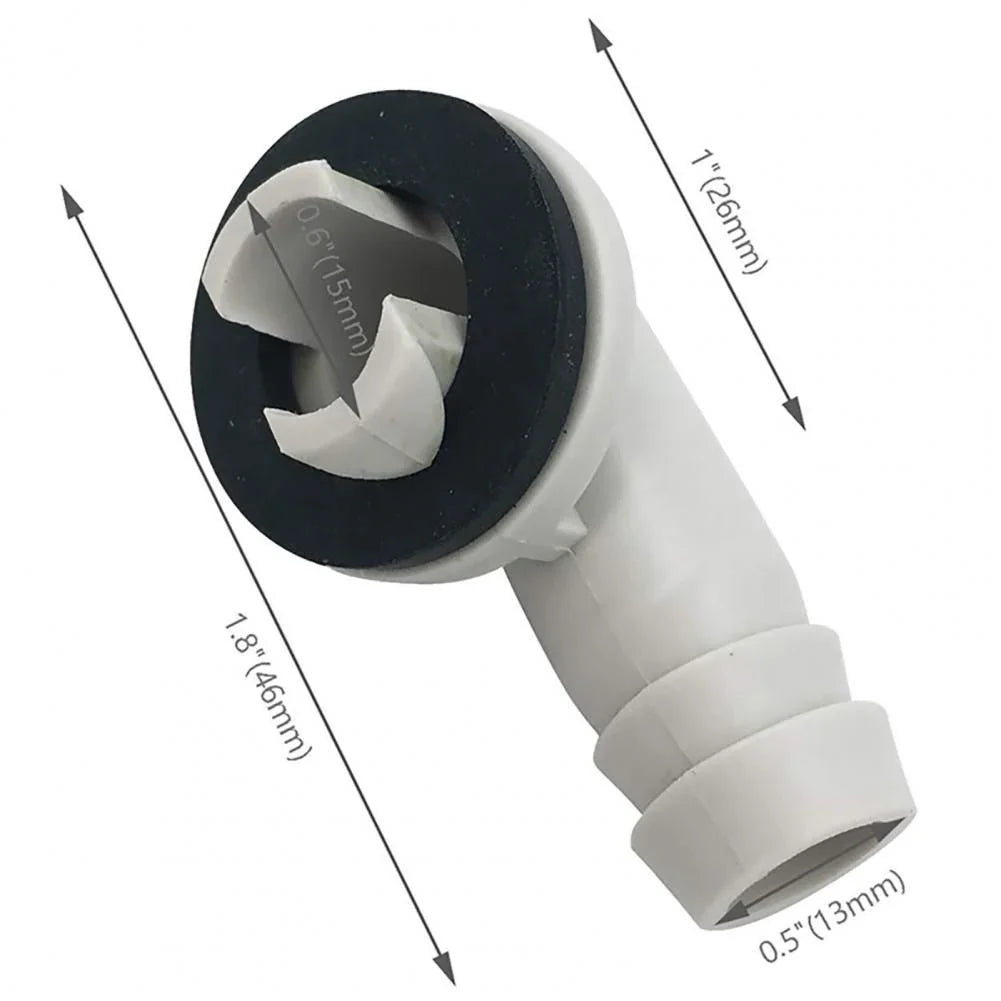 AC Drain Hose Connector – Elbow & Rubber Ring Kit 1.5cm