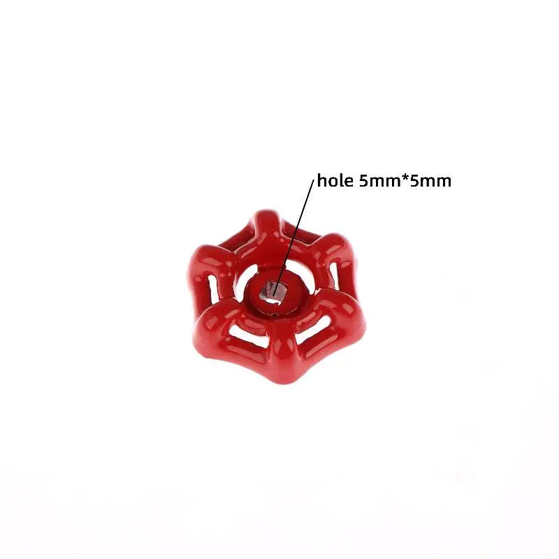 1pc Handle Gate Ball Valve Hand Wheel Shutoff Value Water Pipe Fittings Inner Hole 5/6/7/8/9mm Cast Iron Valve Peaceful Pleasures Health and Wellness 5MM