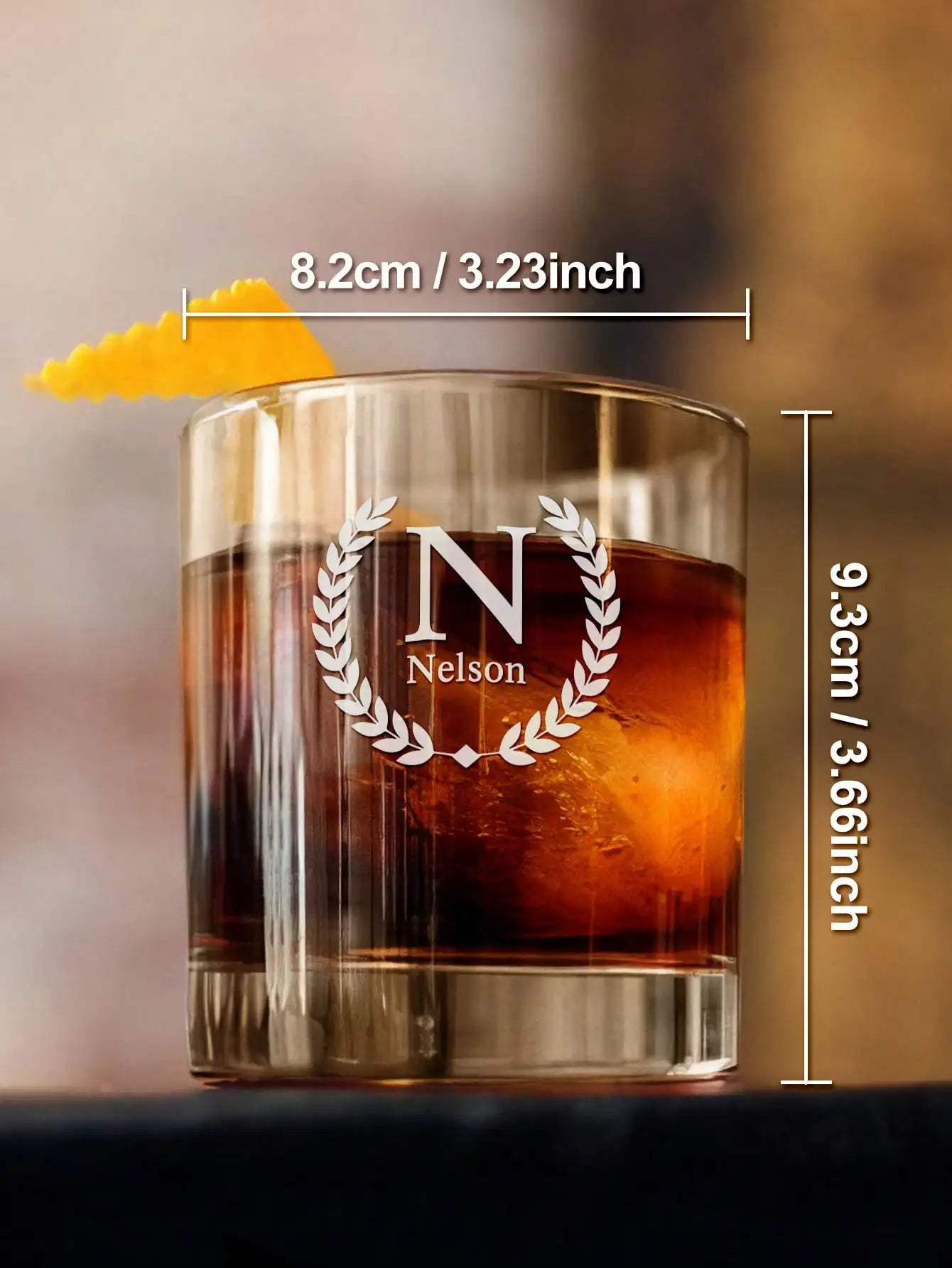 Custom Name Whiskey Glass Personalized Tumbler Engraved Gift For Him Her Dad Husband Anniversary Valentine Birthday Father Day Peaceful Pleasures Health and Wellness