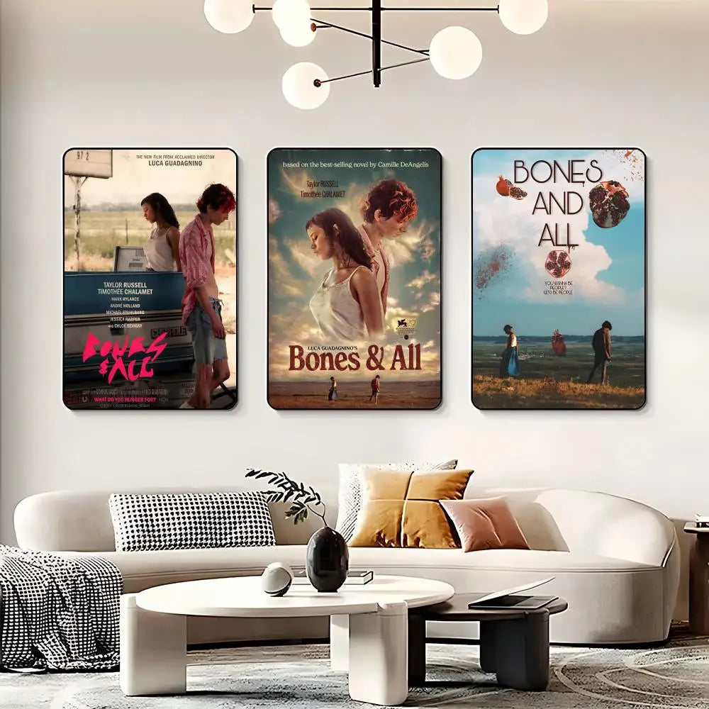 Movie B-Bones and All Poster HD Self Adhesive Waterproof Wall Art Ideal for Home Office Dorm Bedroom Great Gift Peaceful Pleasures Health and Wellness