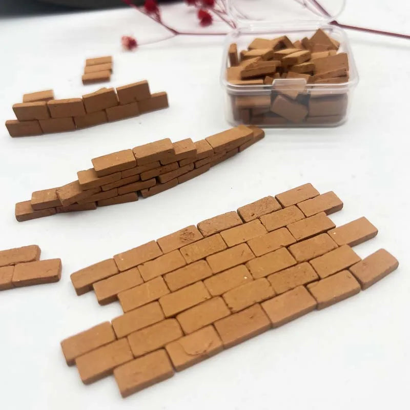 80pc 1:35 Miniature Brick Set – Model & Garden Diorama