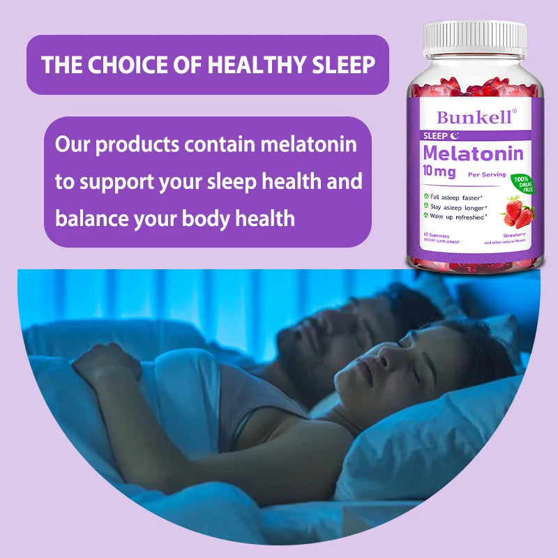 Bunkell Melatonin Gummies for Sleep Support Peaceful Pleasures Health and Wellness