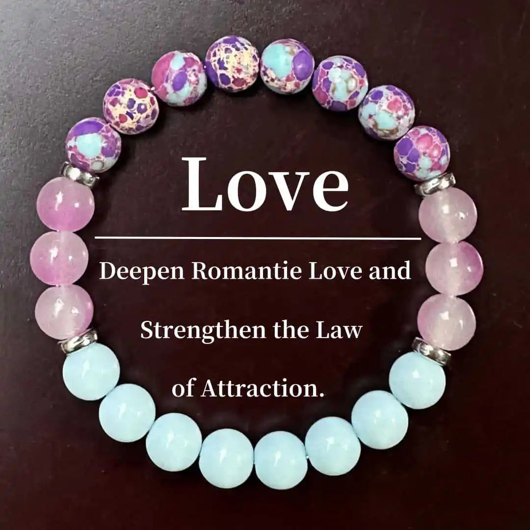 Stone Beads Bracelet Amethyst Tiger Eye Crystal Quartz Agate Gem Beads Bangles Women Reiki Healling Jewelry Gift Mens Bracelet Peaceful Pleasures Health and Wellness 18cm 0182-3