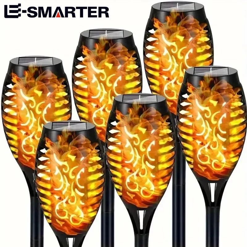 12 LED Solar Flame Torch Light | Waterproof Garden Path Lamp