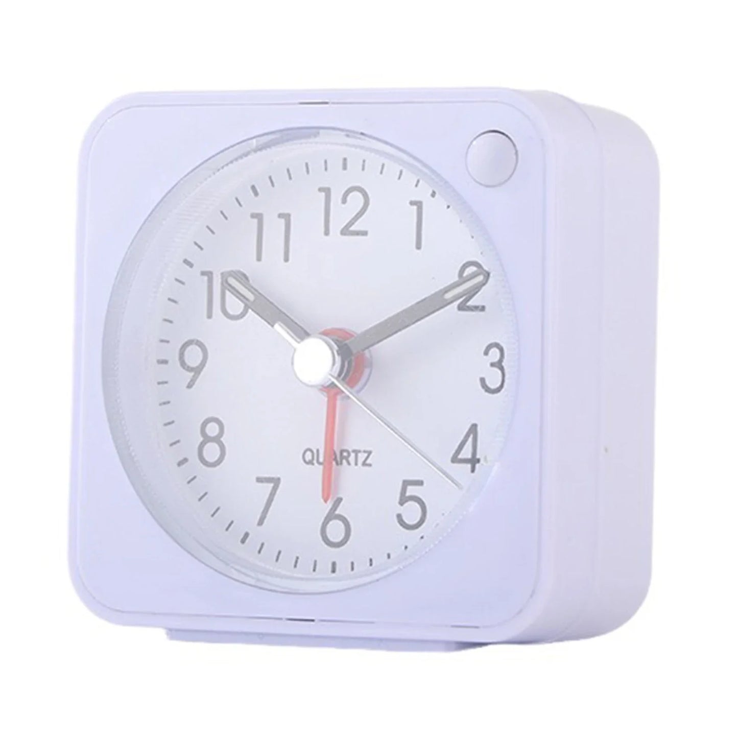 Mini Square Travel Alarm Clock – Silent, Compact & Night Light