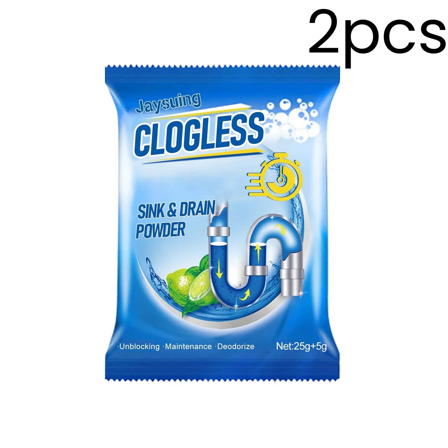 Jaysuing Drain Cleaner Powder – Unblock, Clean & Deodorize