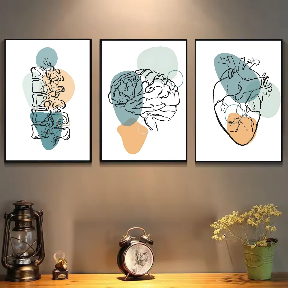 Abstract Medical Anatomy Art Painting Poster HD art sticky wall waterproof home living room bedroom bar aesthetic decoration Peaceful Pleasures Health and Wellness