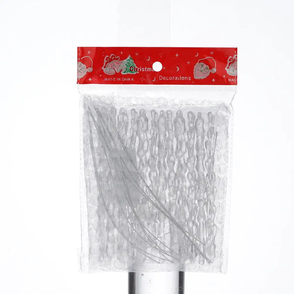 Christmas Tree Crystal Acrylic Ice Bar Pendant - Small Sparkling Hanging Charm Festive Holiday Christmas Decorative Ornament Peaceful Pleasures Health and Wellness
