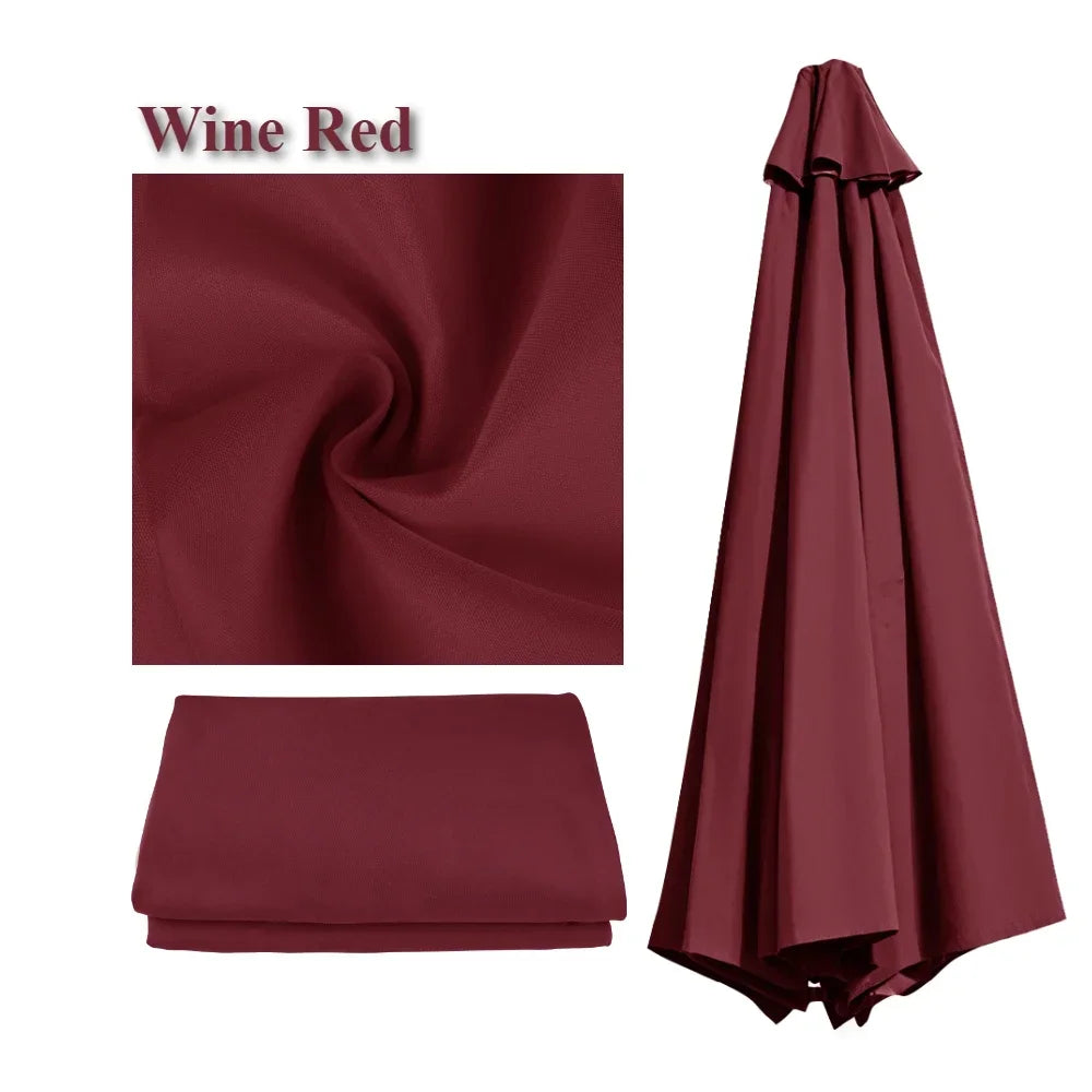 Patio Umbrella Replacement Canopy Cover – 6 & 8 Rib, 2m–3m