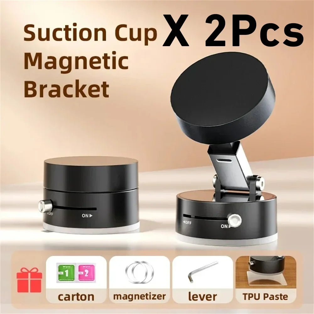 Magnetic Suction Cup Phone Holder – Universal Lazy Stand
