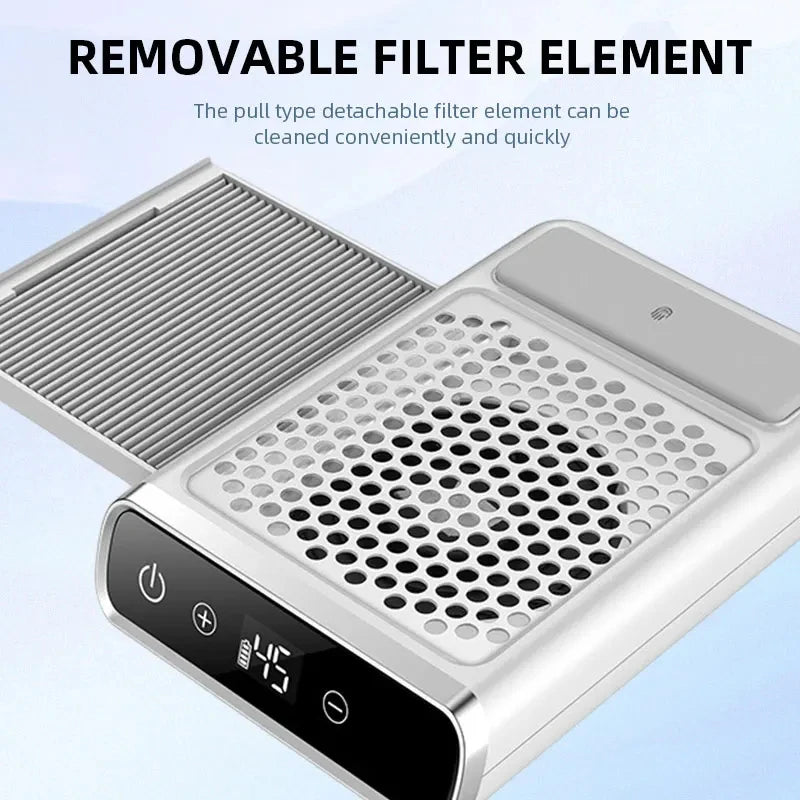 Nail Dust Extractor Vacuum – Professional Manicure Equipment with Adjustable Speed & Reusable Filter Peaceful Pleasures Health and Wellness