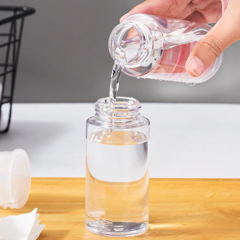 Refillable Press Pump Bottles 100/150/180ml | Nail & Makeup Refillable Pump Bottle Peaceful Pleasures Health and Wellness