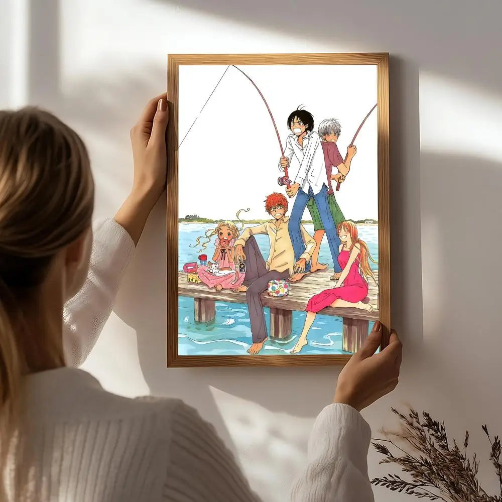 Honey and Clover Anime Poster – HD Waterproof Wall Art Anime Wall Poster Peaceful Pleasures Health and Wellness White1 21X30cmNoframe