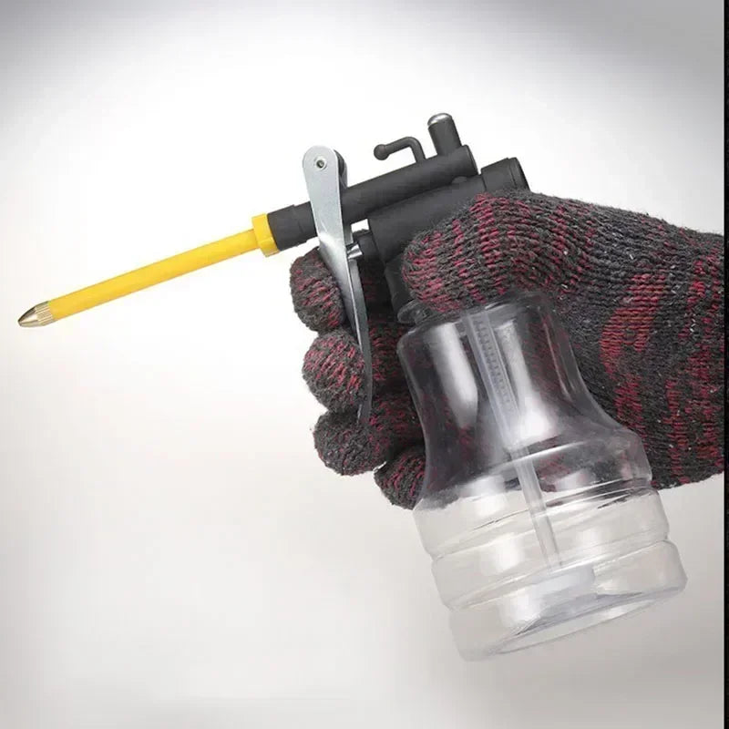 New 250ml Transparent Oil Can Oiler Lubrication Oil Plastic Machine Pump High Pressure Pump Oiler Grease Gun Peaceful Pleasures Health and Wellness