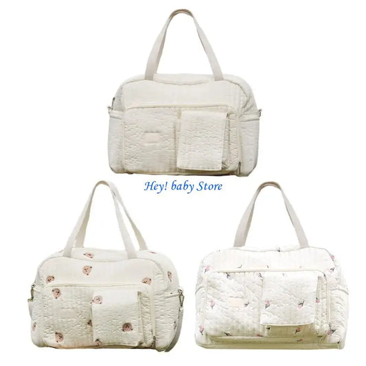 Embroidery Maternity Diaper Bag | Shoulder, Tote & Crossbody Maternity Diaper Bag Peaceful Pleasures Health and Wellness