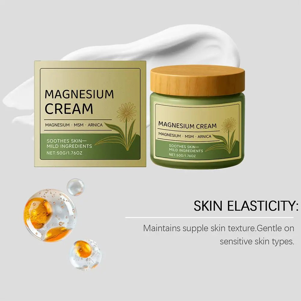 Magnesium Body Cream Natural Plant Extract Deep Moisturizer 50g