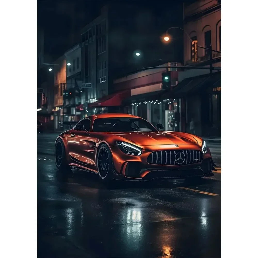 Nordic Supercar Canvas Wall Art | Racing Poster for Garage & Home Canvas Wall Art Peaceful Pleasures Health and Wellness 11 20x30cm Unframed