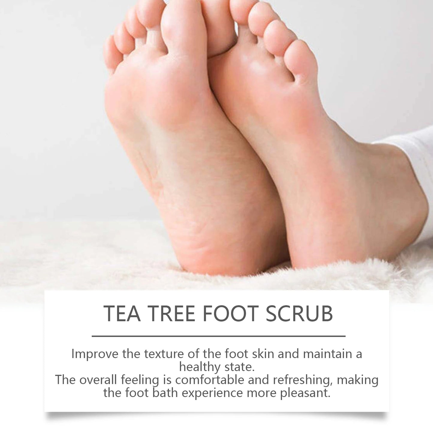 Tea Tree Sea Salt Exfoliating Foot Scrub – Smooth Cracked Heels