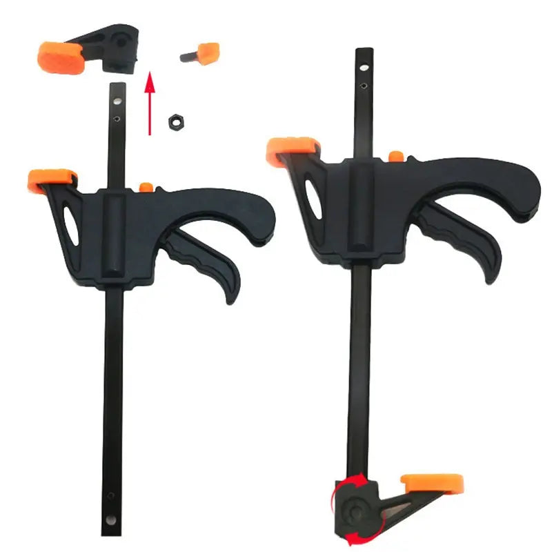 4-Inch Quick Ratchet Woodworking Clamp Clip Set – 2 or 5 Pcs