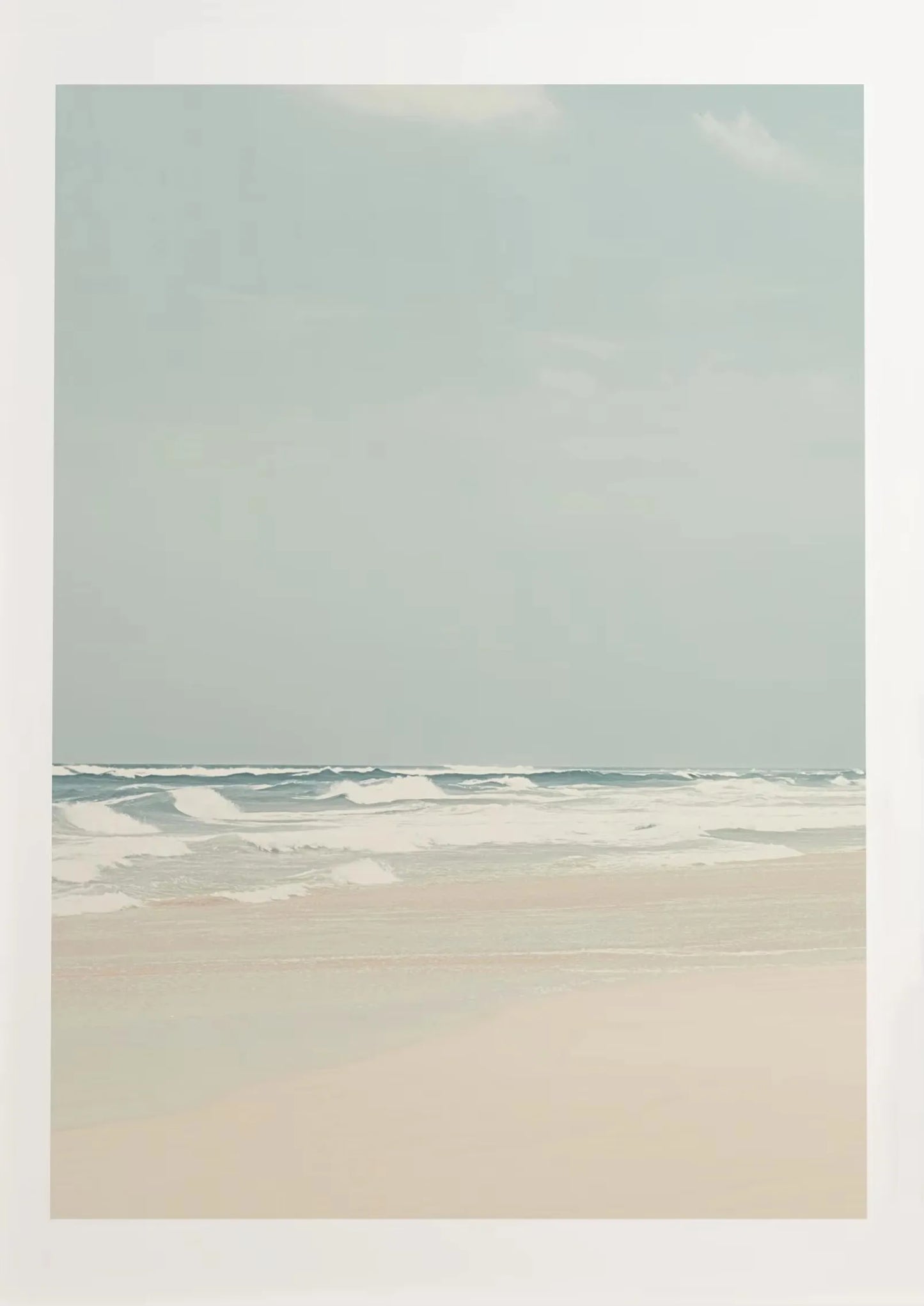 Blue Coastal Sketch Canvas Wall Art – Starfish Jellyfish Print