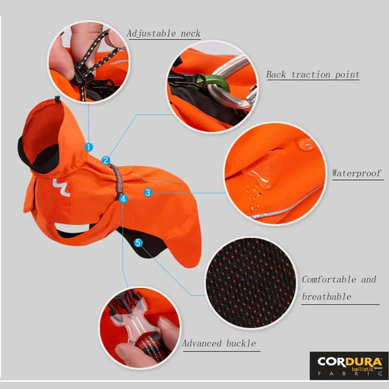 TRUELOVE Pet Clothing Waterproof Windbreaker Detachable Jacket Clothes for Dogs Fashion Patterns Soft Pet Raincoat Coat YG1872 Peaceful Pleasures Health and Wellness