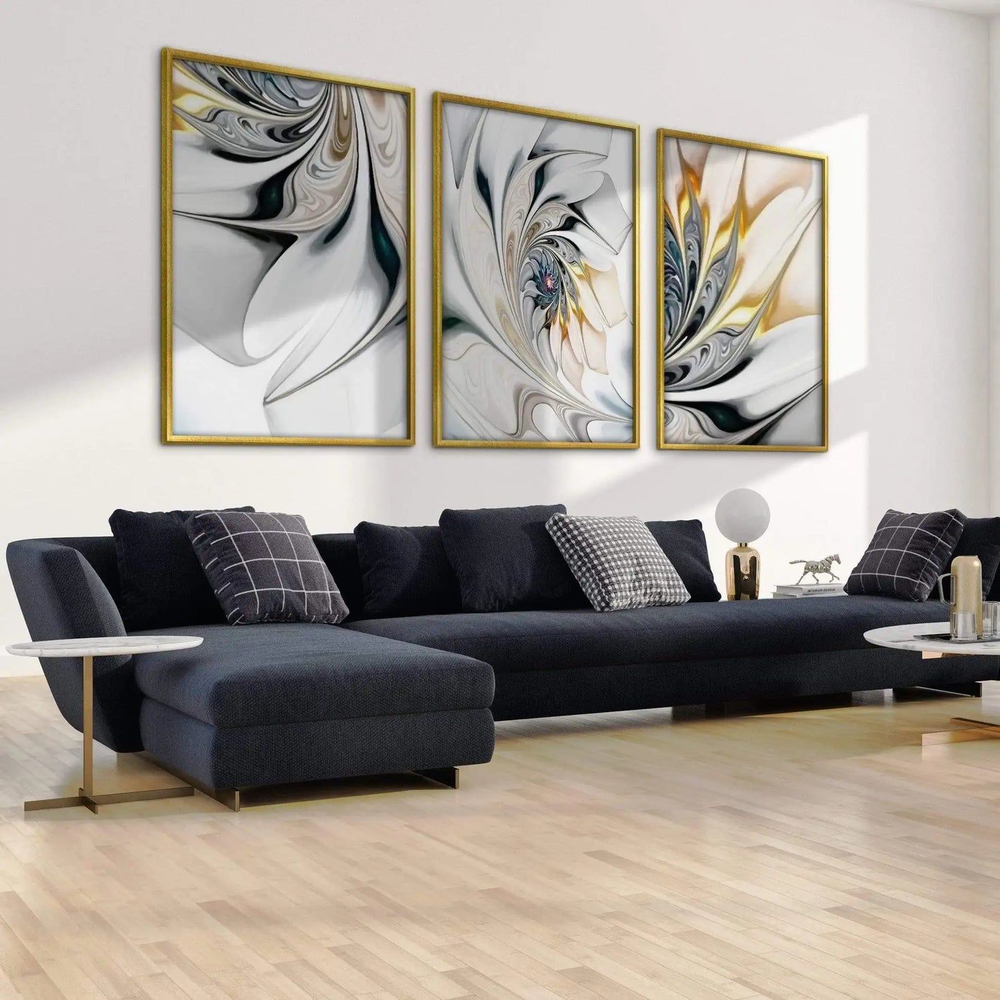 Abstract Swirling Beauty Canvas Wall Art | Modern Home Decor