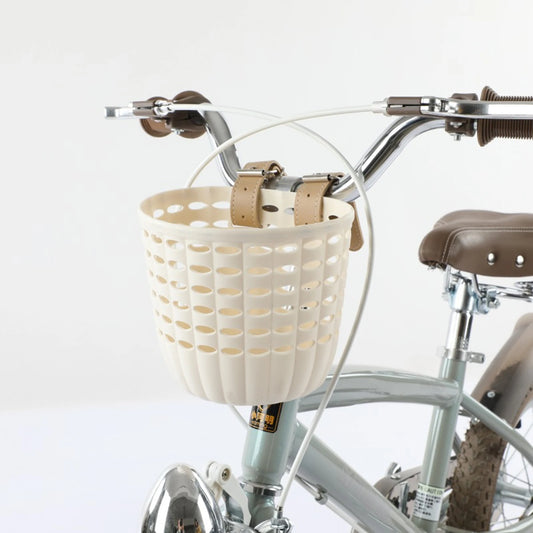 Children's Plastic Bike Basket with Installation Buckle Bike Hanging Basket for Kids Holiday Birthday Gift Peaceful Pleasures Health and Wellness