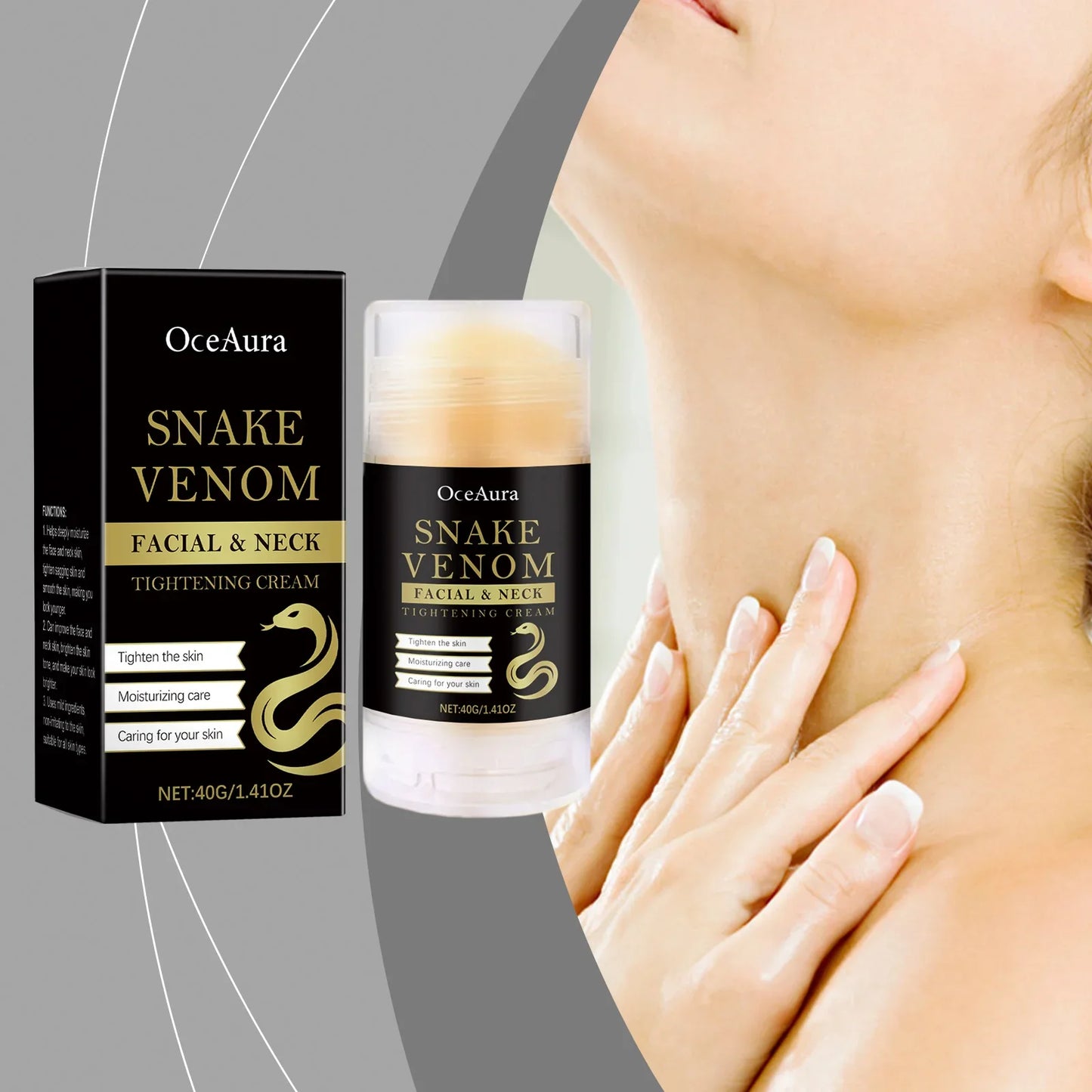 OceAura Snake Venom Neck Firming Stick | Lift & Moisturize