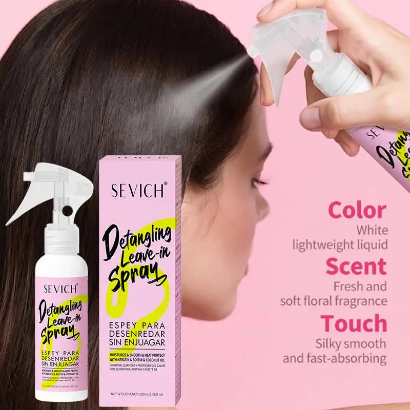 Keratin Hair Smoothing Spray Hair Conditioner Keratin Hair Treatment For Dyeing Damaged Anti-frizzle Soften Shiny Hair Care Oil Peaceful Pleasures Health and Wellness