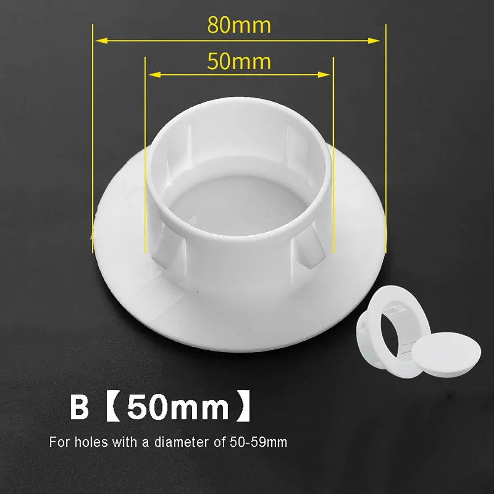 PP Plastic Wall Hole Cover Plug | Decorative Vent Cap 40–150mm
