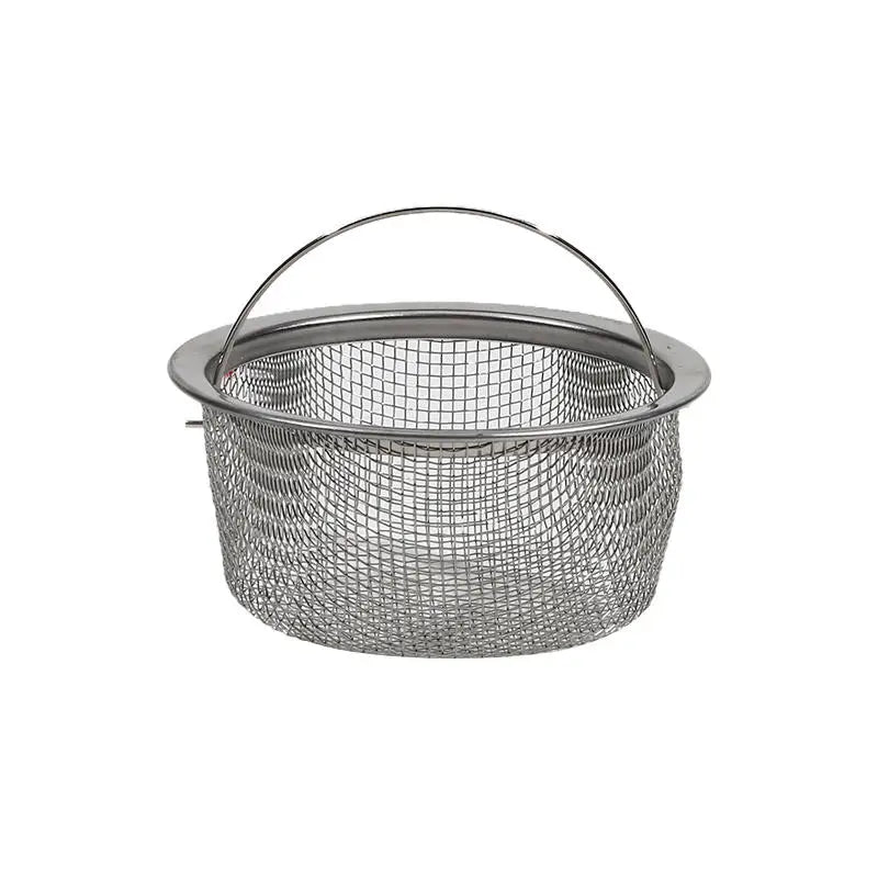 Stainless Steel Sink Strainer with Handle Rustproof Mesh Drain Basket for Kitchen Bathroom Vegetable Fruit Colander Filter Peaceful Pleasures Health and Wellness 5pcs Small