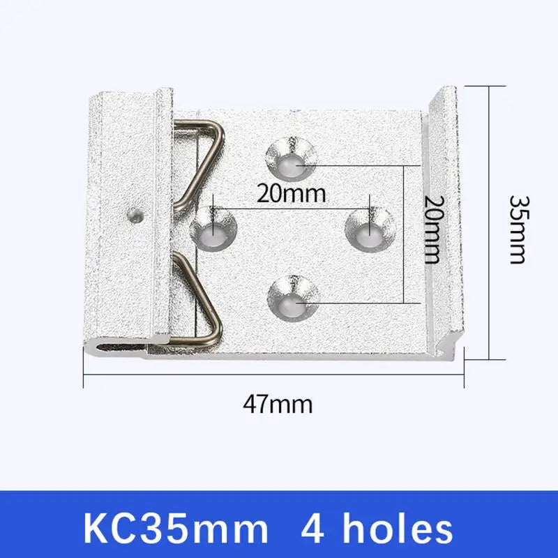 25/35/45MM Metal DIN Rail Fixed Clamp Clip Relay Mounting Buckle Simple Fixing Rack With Mounting Holes Peaceful Pleasures Health and Wellness 04